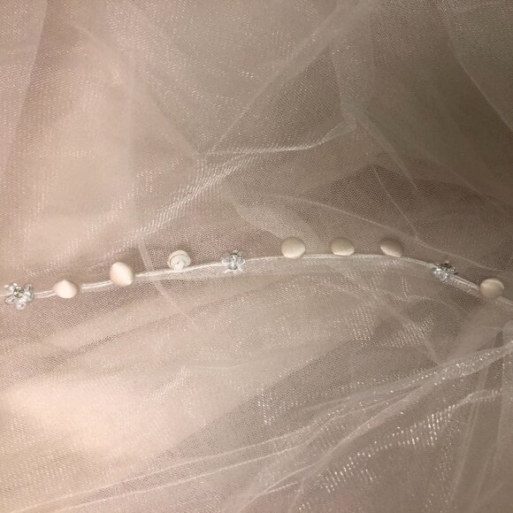 Sample BLUSH PINK Wedding Dress, BLING Prom Princess Disney Ballgown Cinderella - Picture 9 of 15